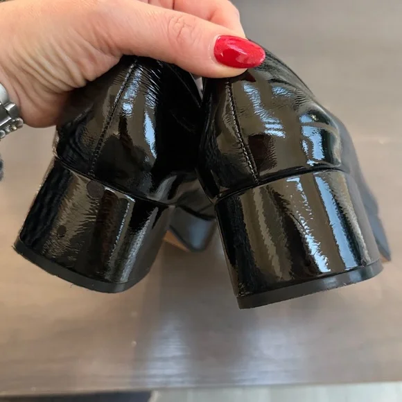 Jeffrey Campbell Patten Leather Student Square Toe Loafers. Size 8 - Picture 6 of 7